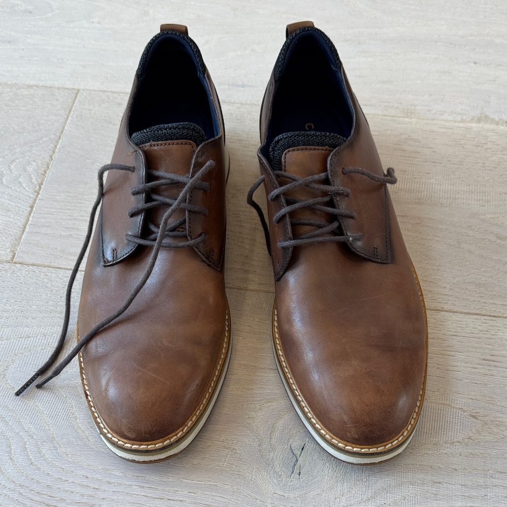 Cole Haan Men's Tan Leather Oxfords grand 360